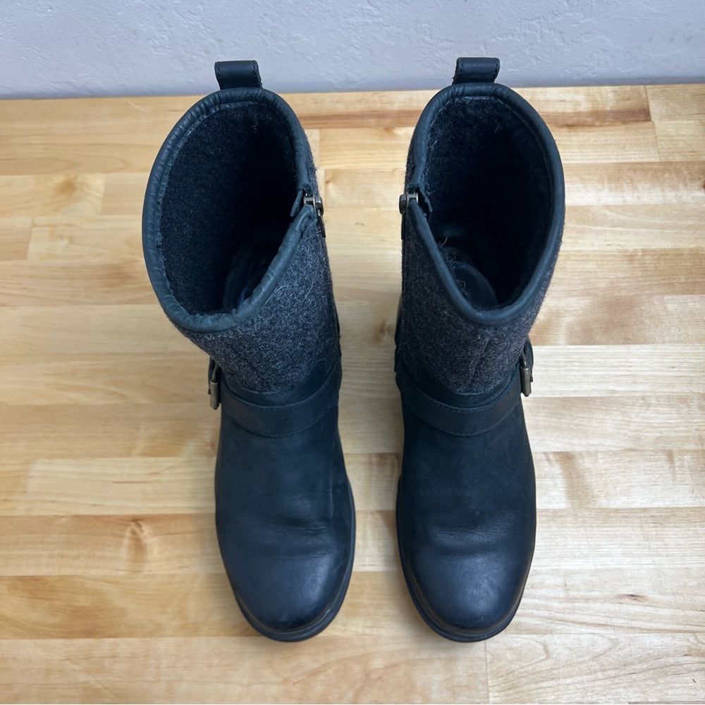 UGG Robbie Waterproof Leather Motorcycle Boots Women's US Size 7 - Picture 2 of 16